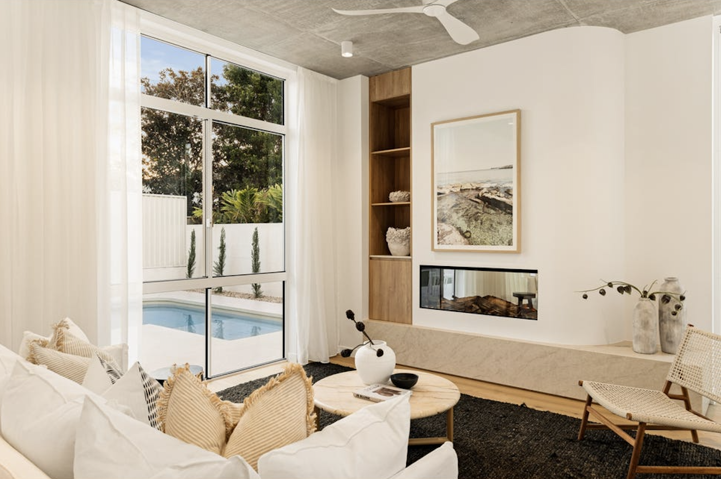 Contemporary designer living room furniture, property styling by blink living